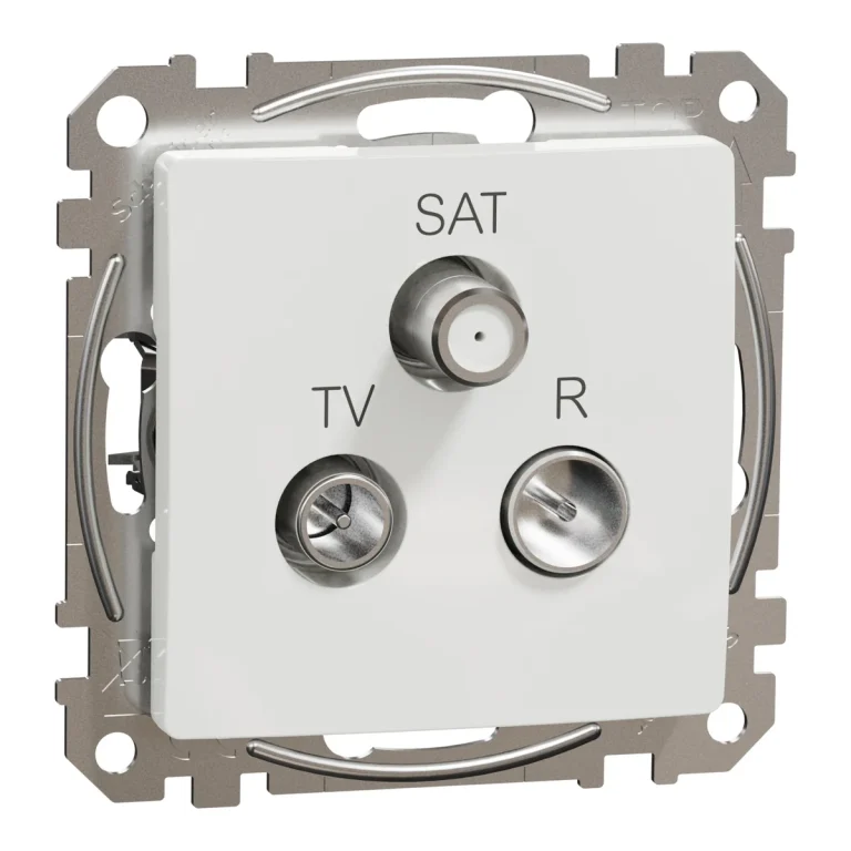 Розетка TV/SAT/R, білий